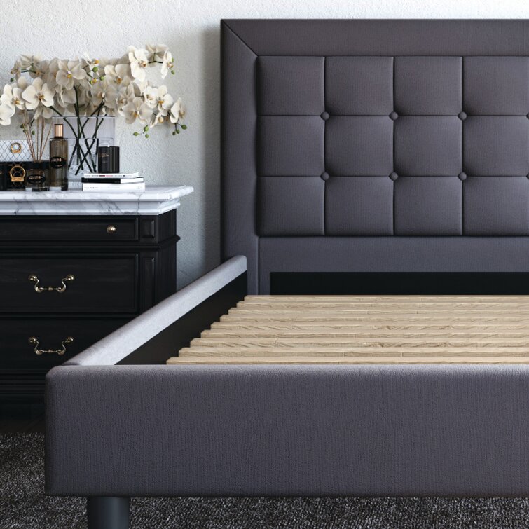 Pinheiro upholstered shop platform bed